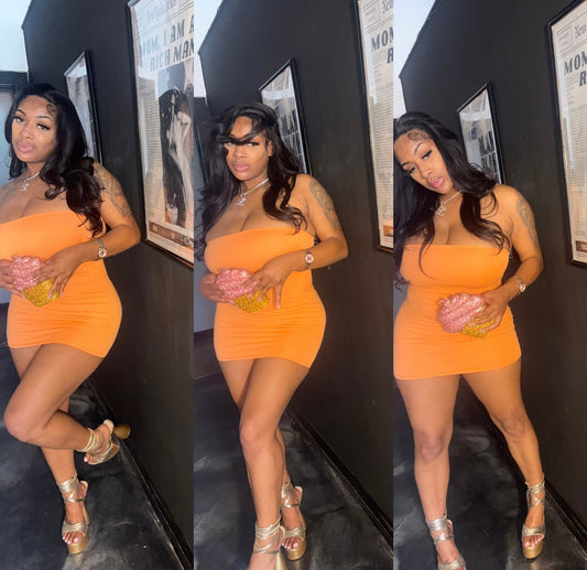Malibu Dress ( Orange)