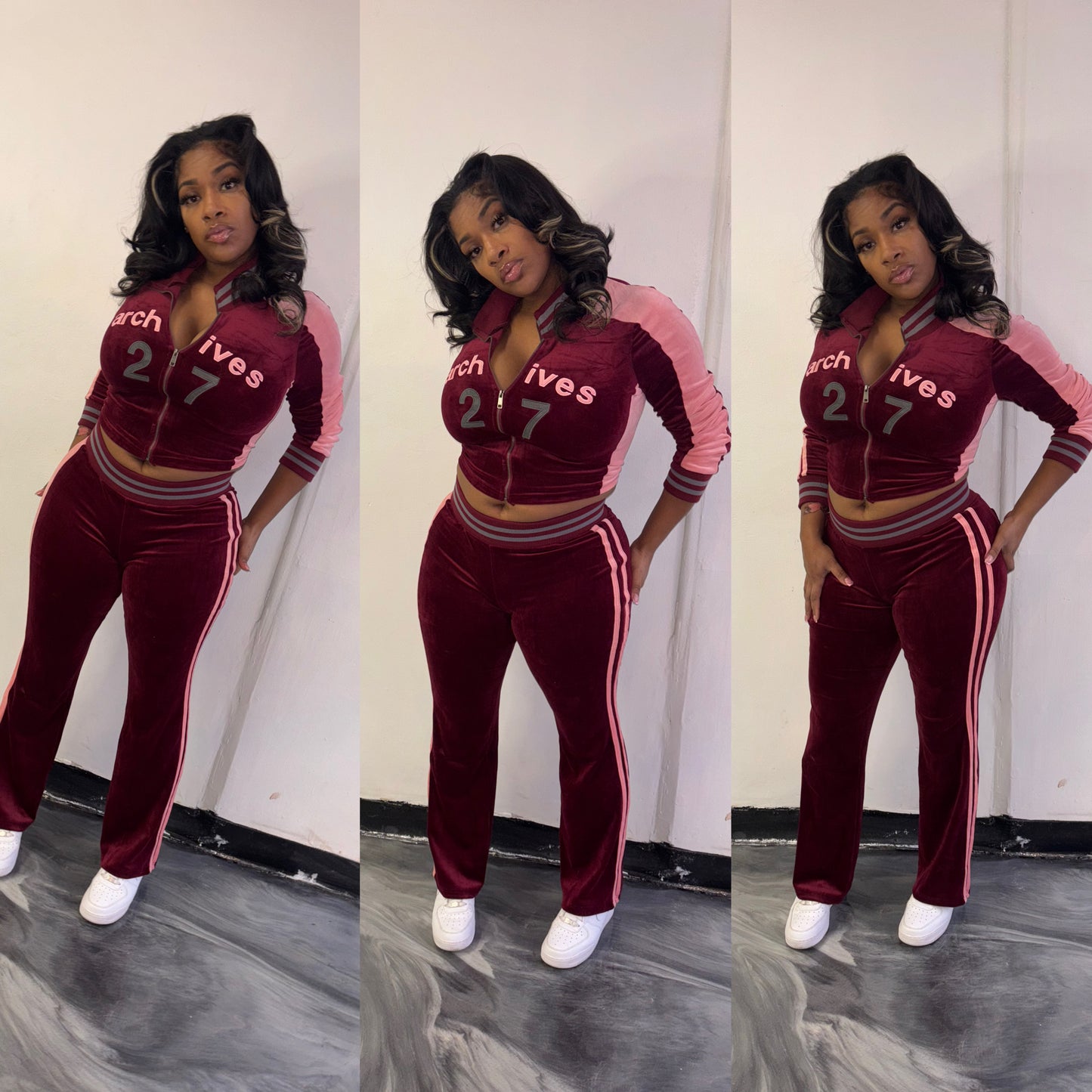 “ Archives “ Set ( Burgundy & Pink)